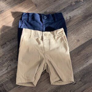 Toddler Boys Uniform Stretch Chino Shorts (2 PAIR)